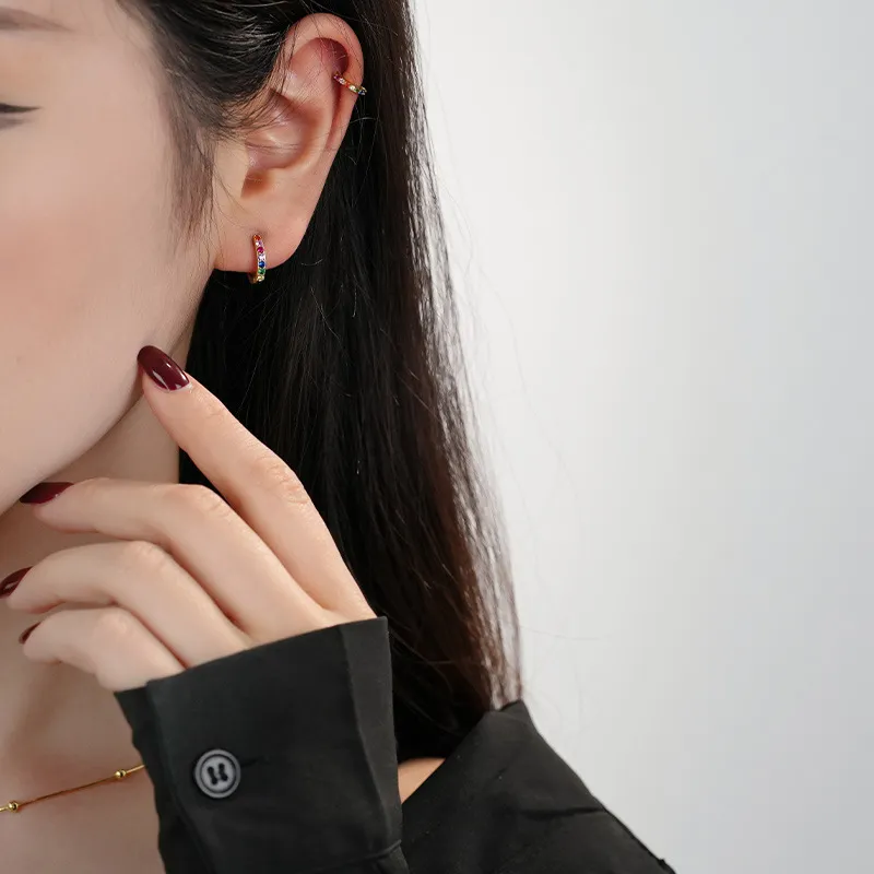 MONI JEWELLERY S925 Silver Earrings Women's Gold-1