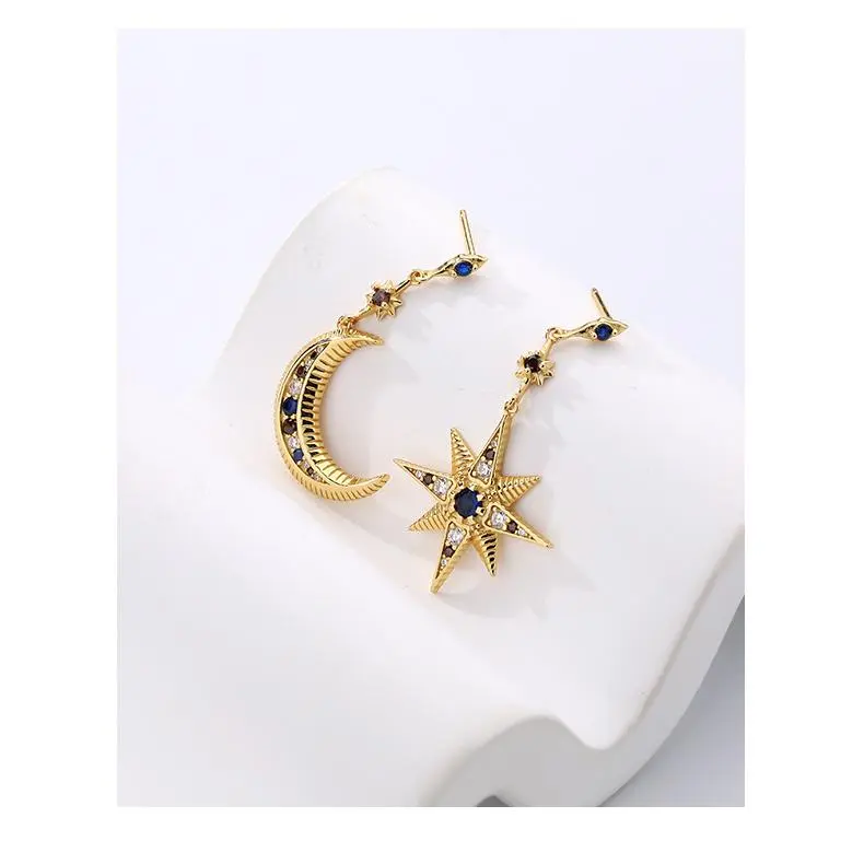 MONI JEWELLERY S925 Silver Zircon Earrings Women's-1