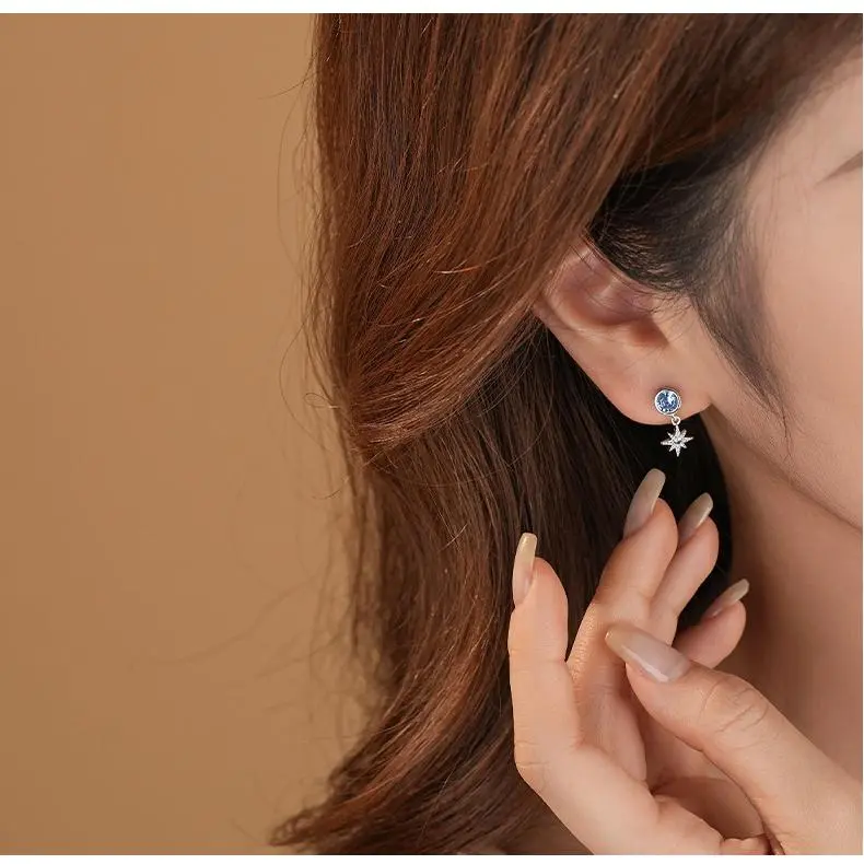 MONI JEWELLERY S925 Silver Stud Earrings Women's-1