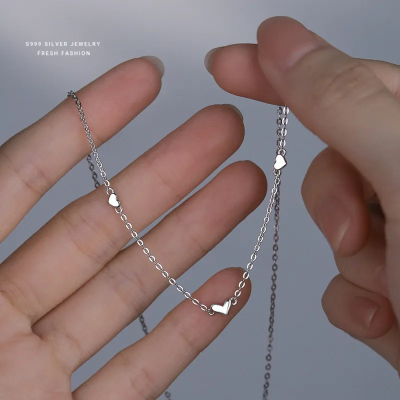 MONI JEWELLERY S999 Fine Silver Necklaces Women's-5