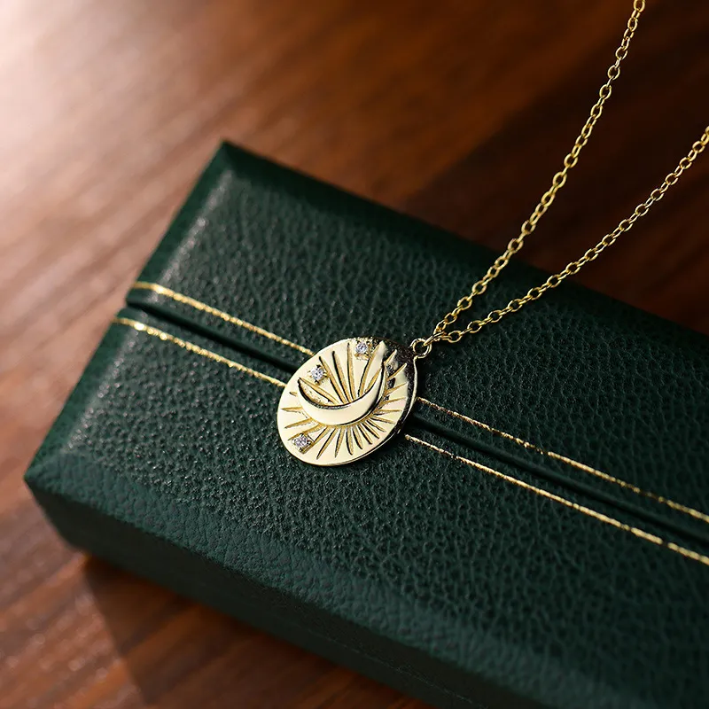 MONI JEWELLERY S925 Silver Zircon Necklaces Women's-1