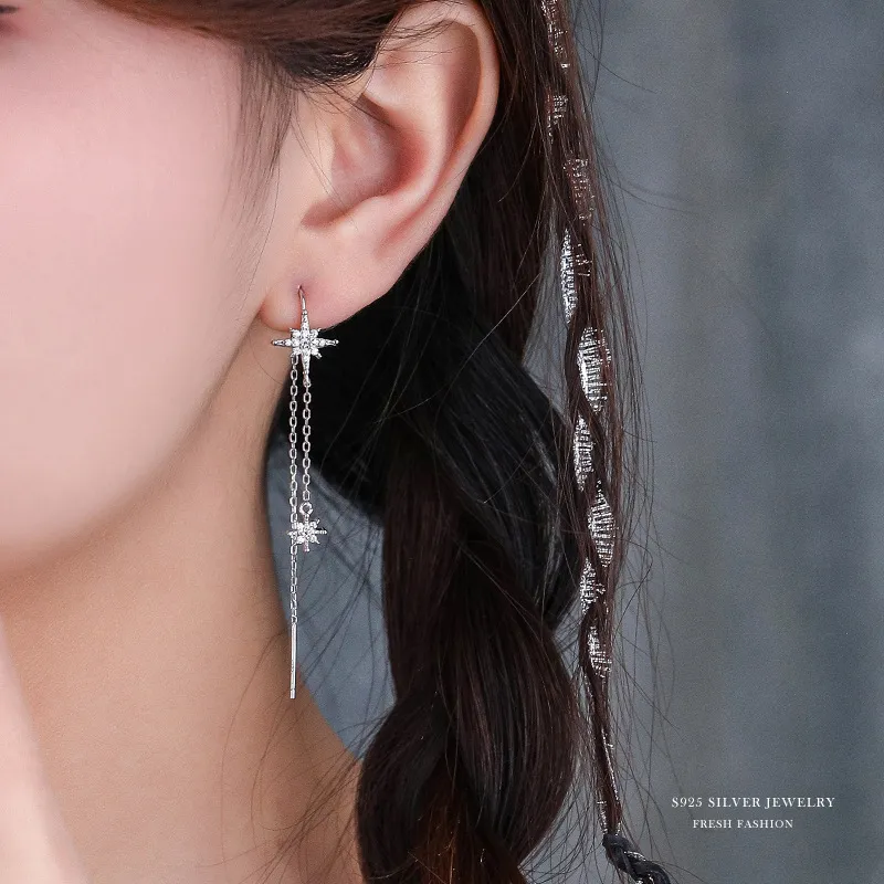 MONI JEWELLERY S925 Sterling Silver Drop Earrings Women's-3