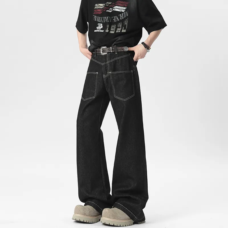 VESIBO Jeans Unisex Original Denim Black-3