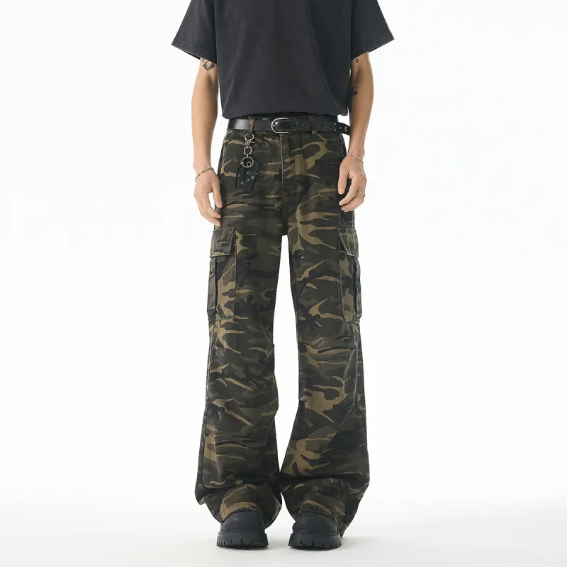VESIBO Cargo Pants Unisex Army Green-2