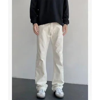VESIBO Jeans Men Pearl White