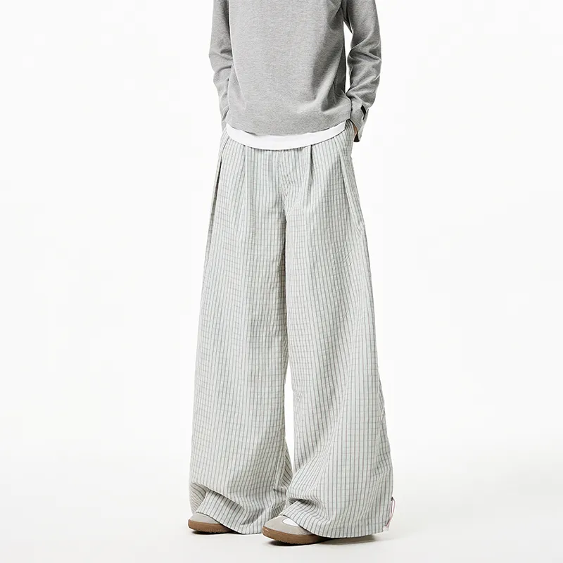 VESIBO Casual Pants Unisex Green-4