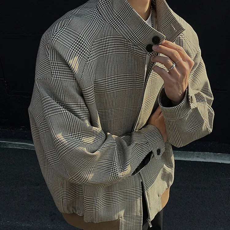 VESIBO Jackets Coats Men's Old Money Brown-5