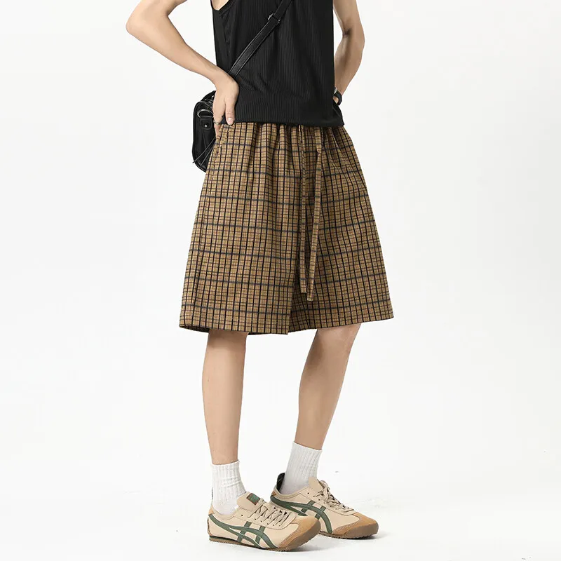 VESIBO Casual Shorts Unisex Khaki-2