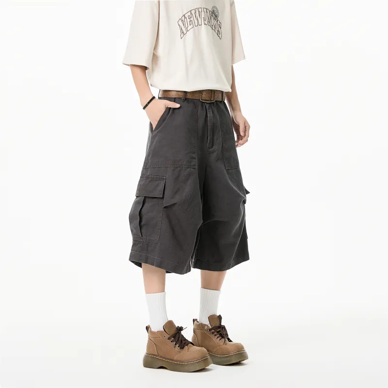 PAINT STAIN Cargo Shorts Unisex-3