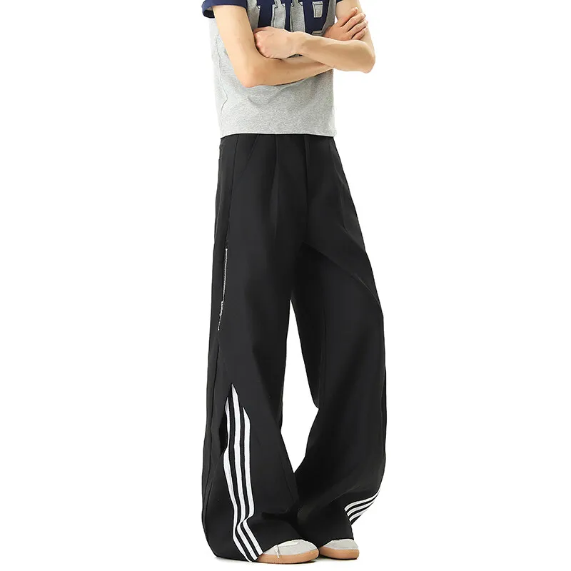 T IRA Casual Pants Unisex Black[Summer Sun Protection Quick Dry Thin]A Shaped Micro Taper-2