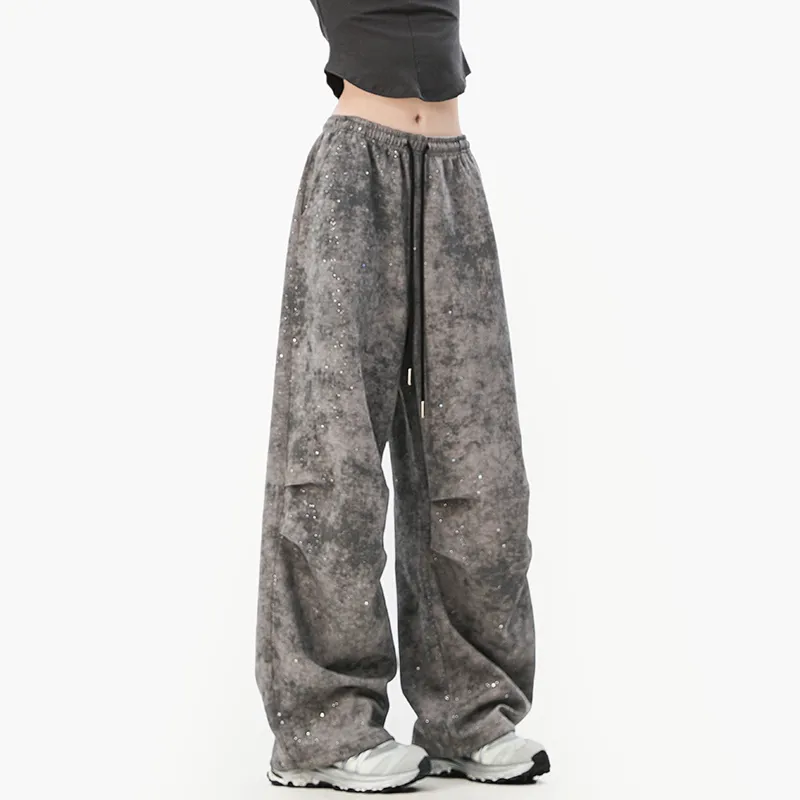 T IRA Casual Pants Unisex Gray-3