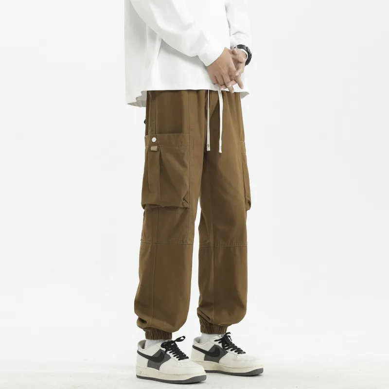 T IRA Cargo Pants Unisex Orange Red-10