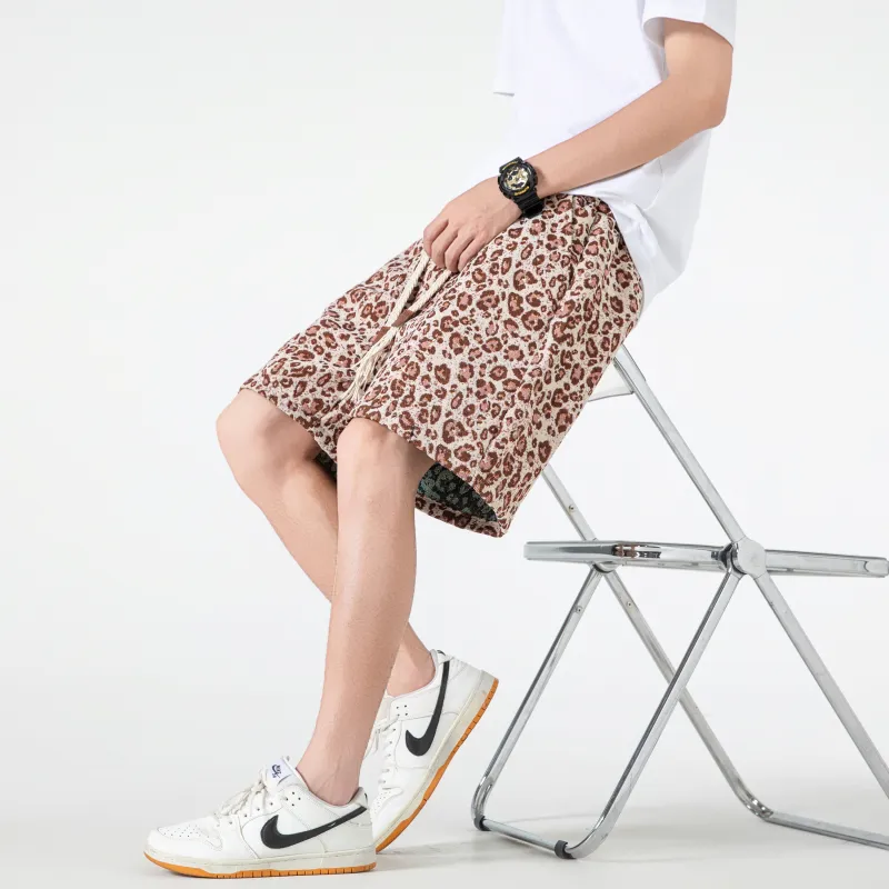 T IRA Casual Shorts Unisex Nice Brown-3