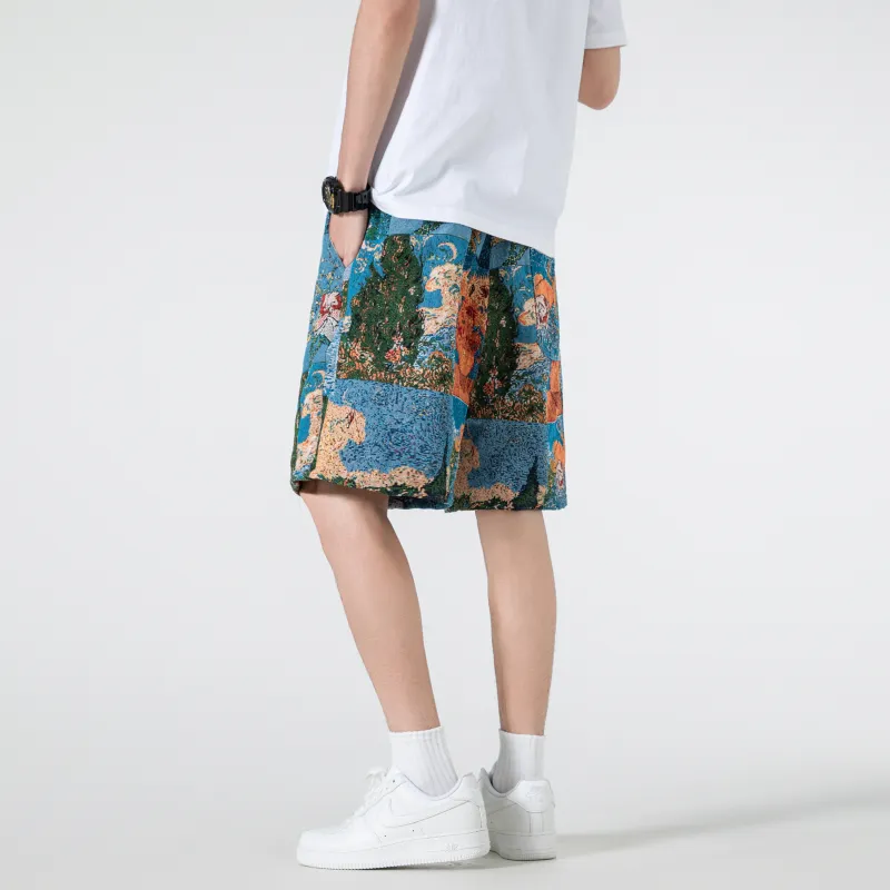 T IRA Casual Shorts Unisex Tahitian Blue-2