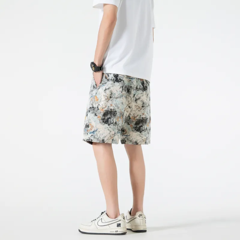 T IRA Casual Shorts Unisex Morandi Gray-3