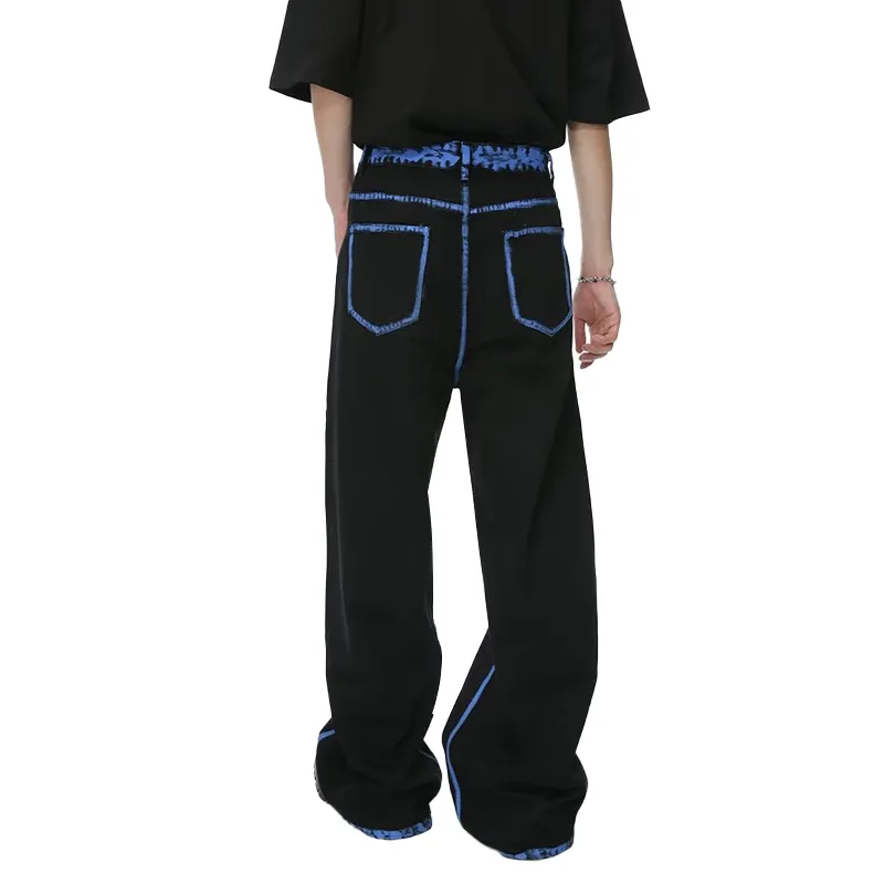 T IRA Jeans Unisex Blue Black-4
