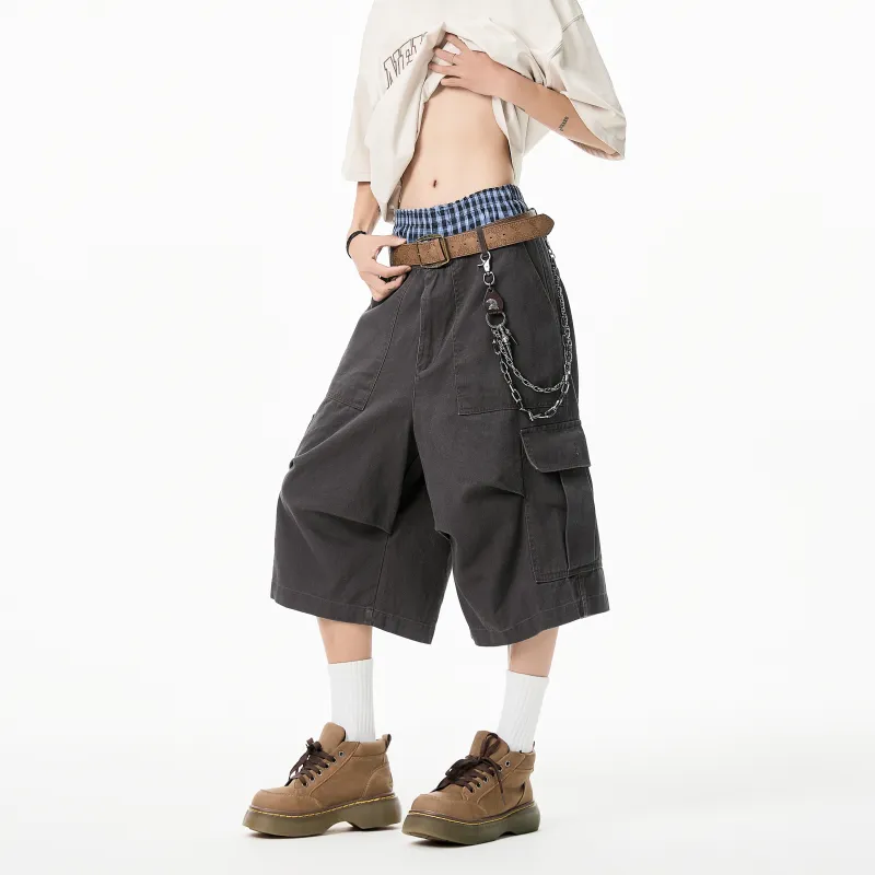 PAINT STAIN Cargo Shorts Unisex-4