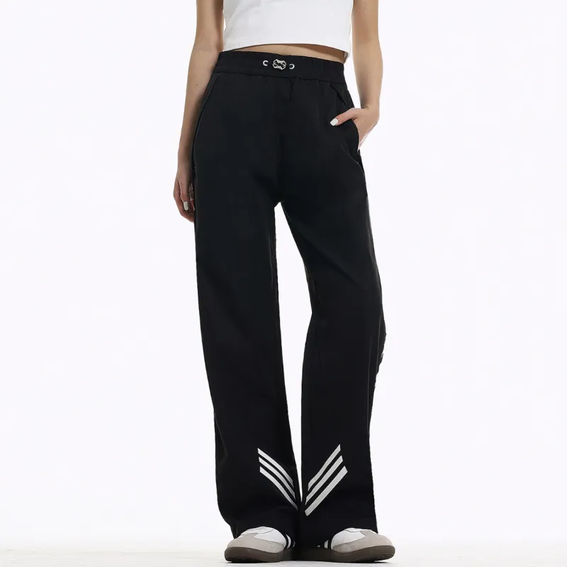 T-IRA Casual Pants Unisex Black-3