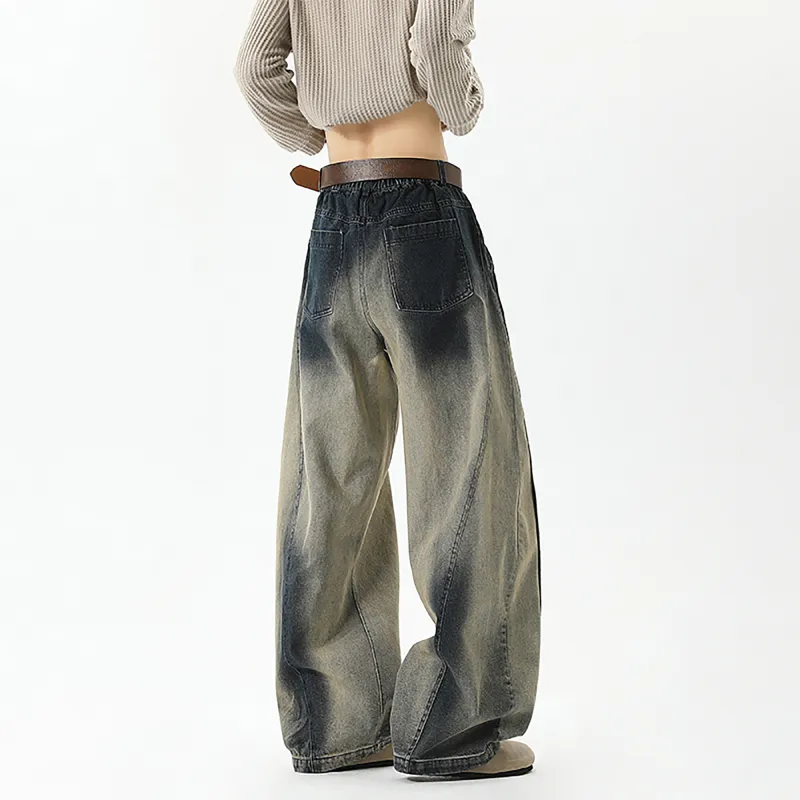 T IRA Jeans Unisex Yellow Mud Blue-2