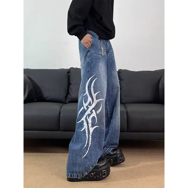 T IRA Jeans Unisex Vintage Blue Summer-2