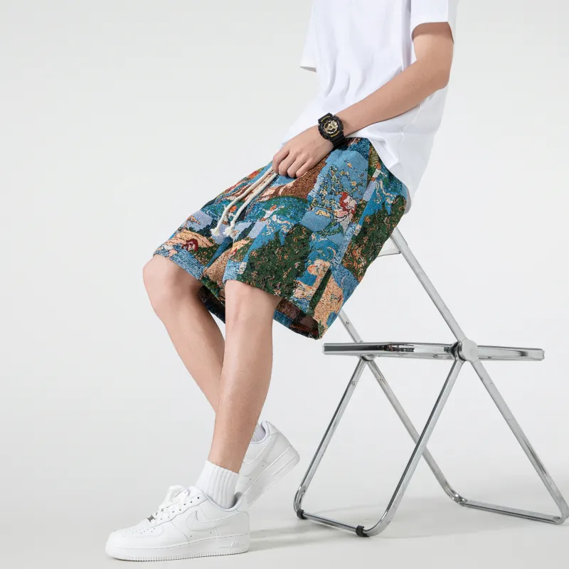 T IRA Casual Shorts Unisex Tahitian Blue-3