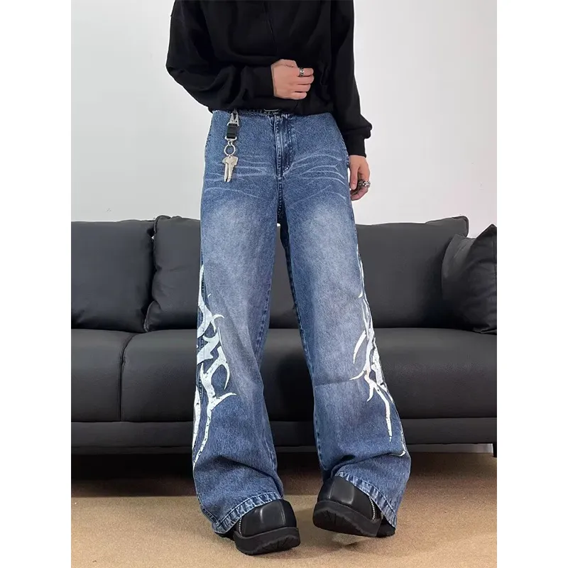 T IRA Jeans Unisex Vintage Blue Summer-4