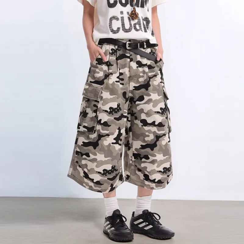 T-IRA Cargo Shorts Unisex Camouflage-3