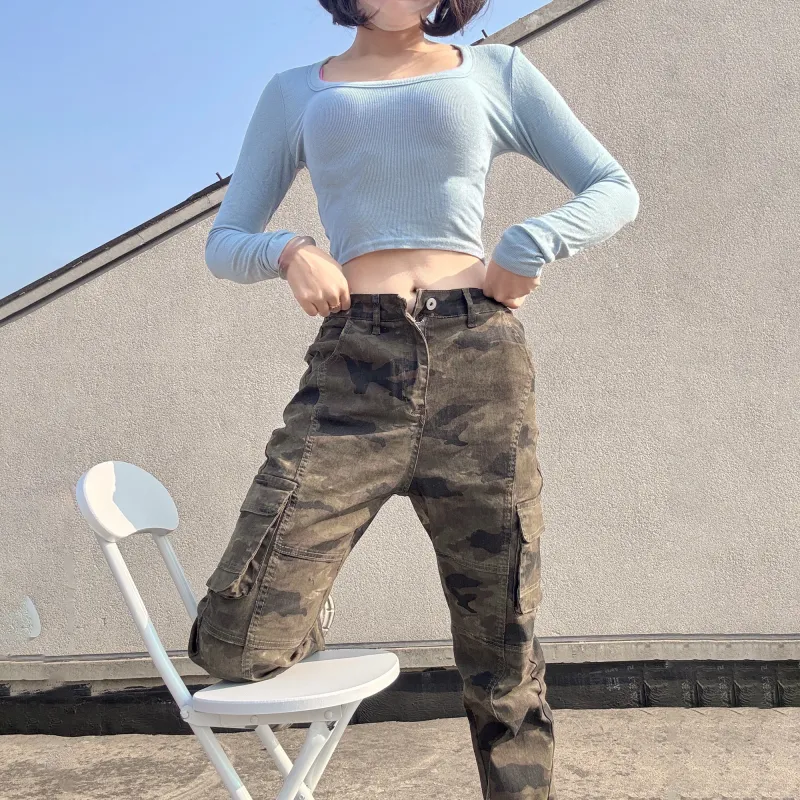 T IRA Jeans Unisex Camouflage-3
