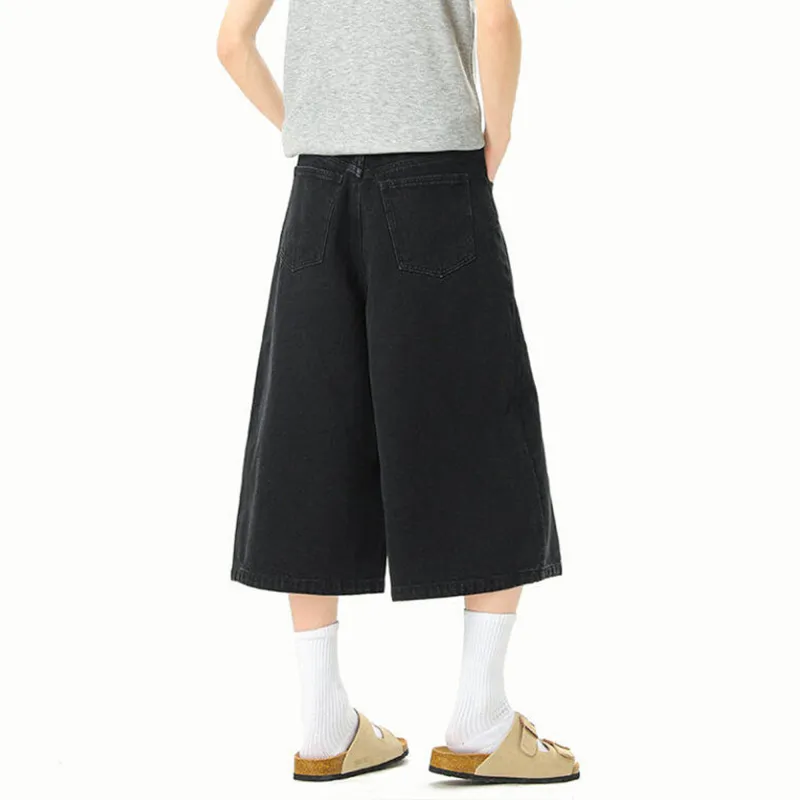 T IRA Capri Denim Shorts Unisex-1