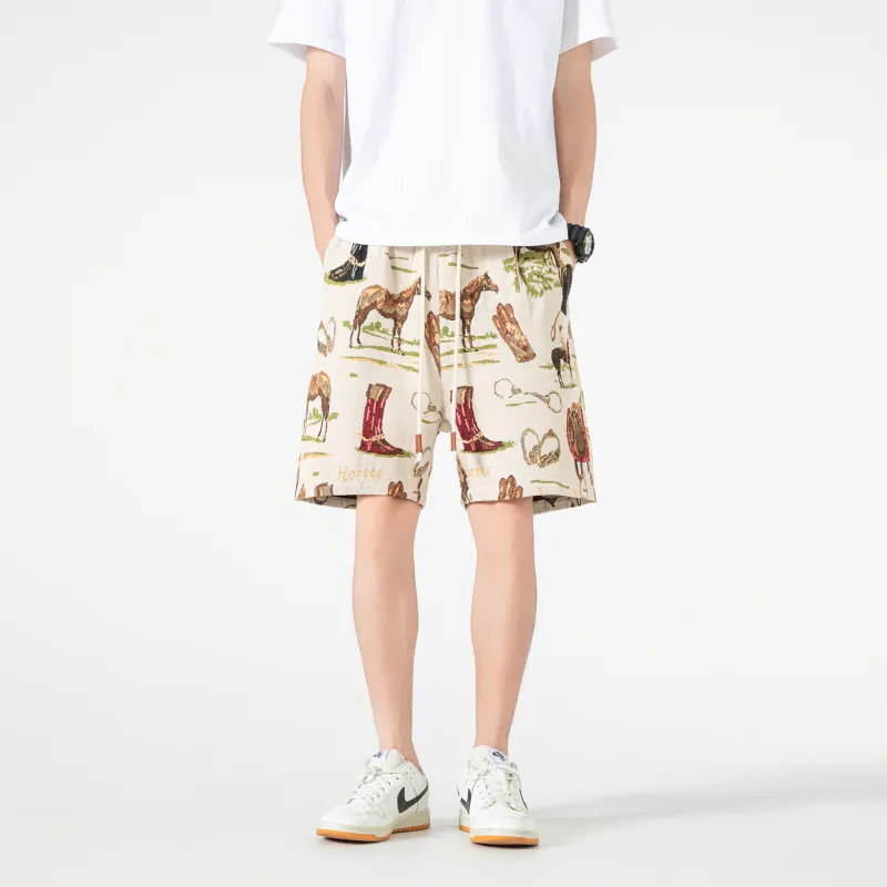 T IRA Casual Shorts Unisex Seychelles Apricot-2