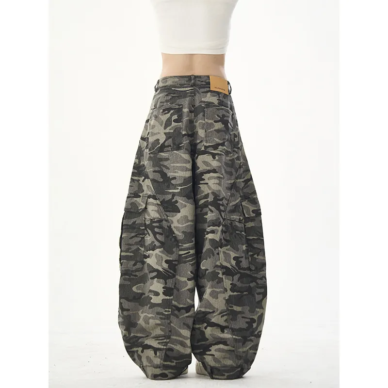 T IRA Cargo Pants Unisex Camouflage Summer-4