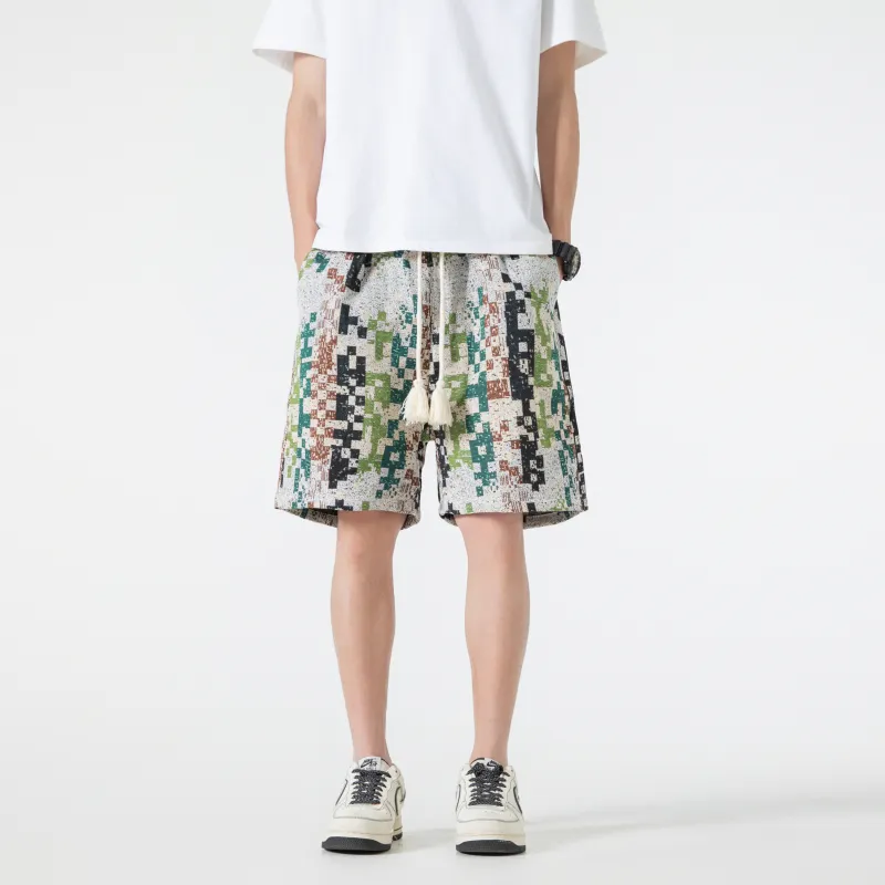 T IRA Casual Shorts Unisex Bluno Green-3
