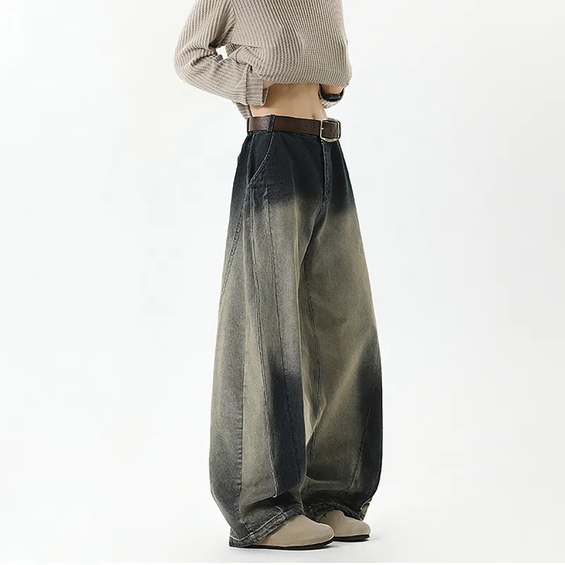 T IRA Jeans Unisex Yellow Mud Blue-1