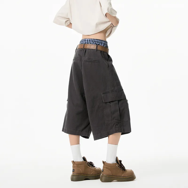 PAINT STAIN Cargo Shorts Unisex-5