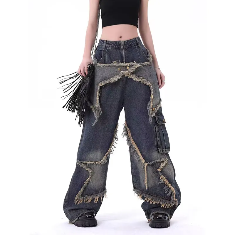 T IRA Jeans Unisex Vintage Blue-3