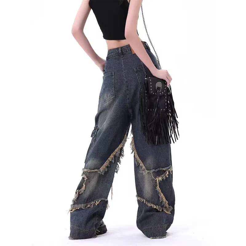 T IRA Jeans Unisex Vintage Blue-4