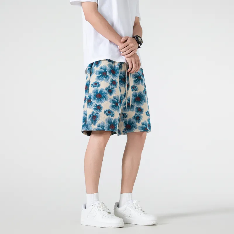 T IRA Casual Shorts Unisex Bali Blue-4