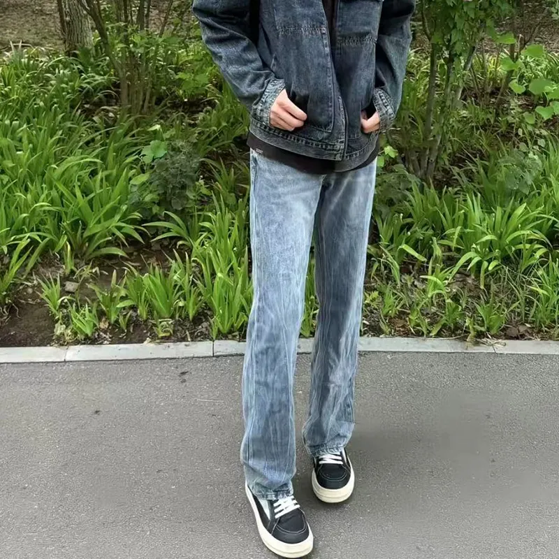 T IRA Jeans Unisex Ice Blue[Lightning Ripple Bamboo Flagship Edition]-2