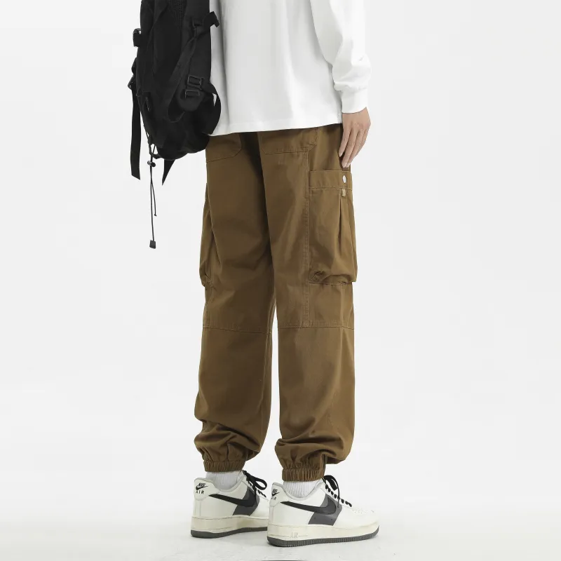 T IRA Cargo Pants Unisex Orange Red-8