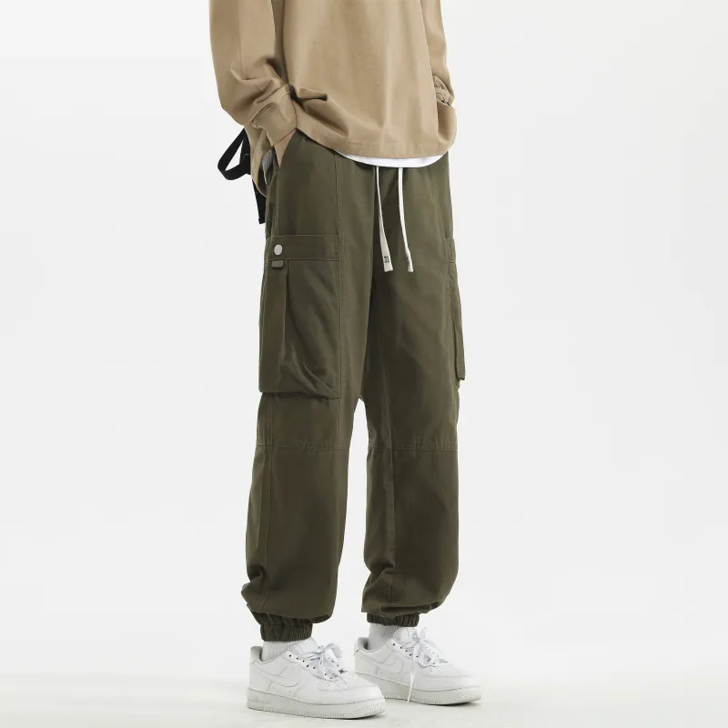 T IRA Cargo Pants Unisex Orange Red-17