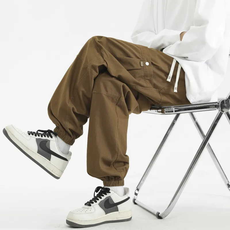 T IRA Cargo Pants Unisex Orange Red-12