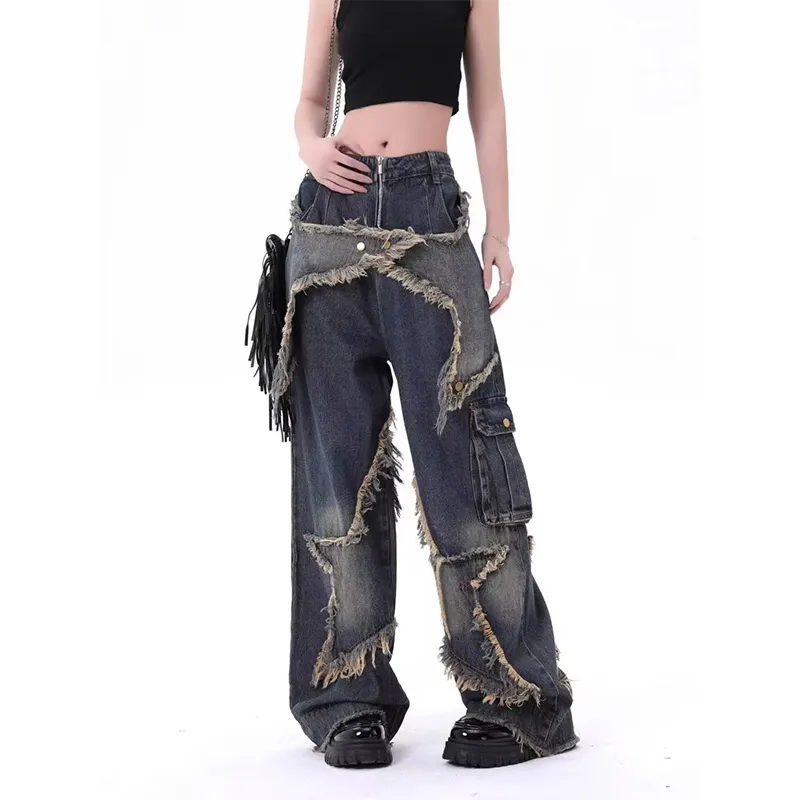 T IRA Jeans Unisex Vintage Blue-1