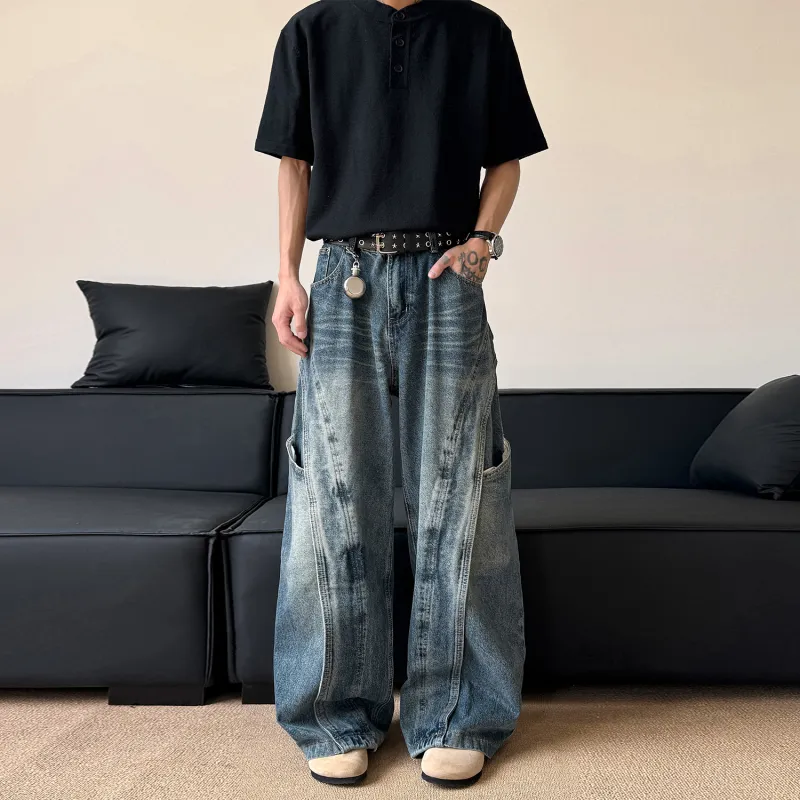 T-IRA Jeans Unisex Vintage Blue-3