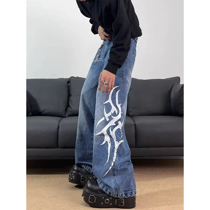T IRA Jeans Unisex Vintage Blue Summer-5