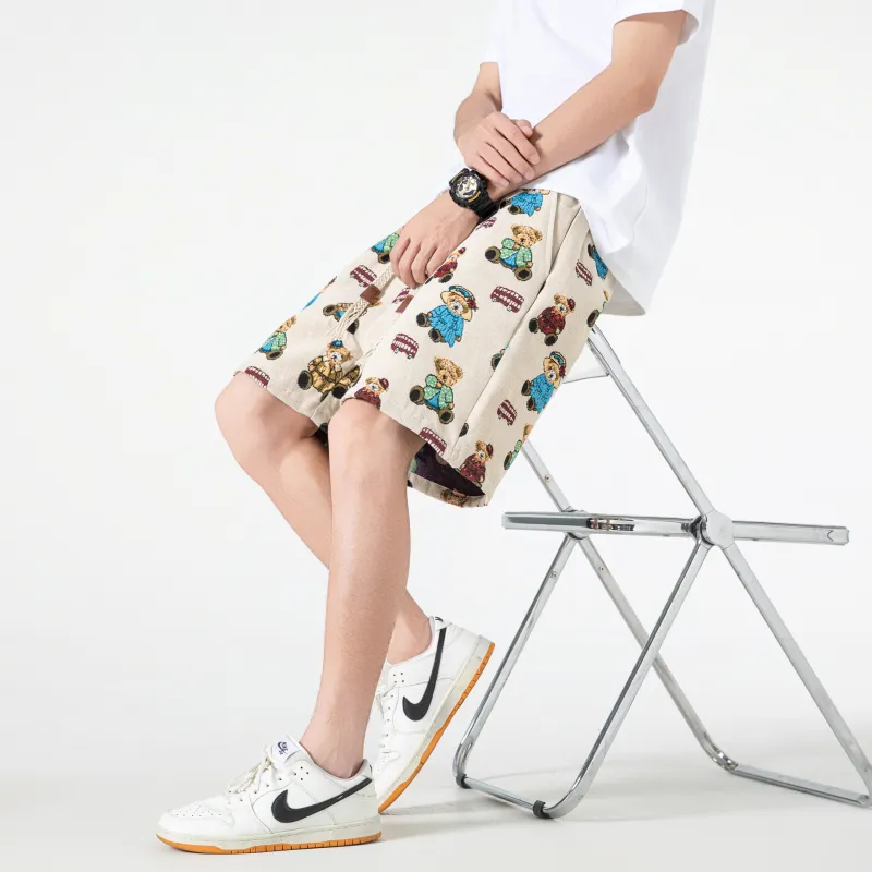 T IRA Casual Shorts Unisex Venetian Apricot-3