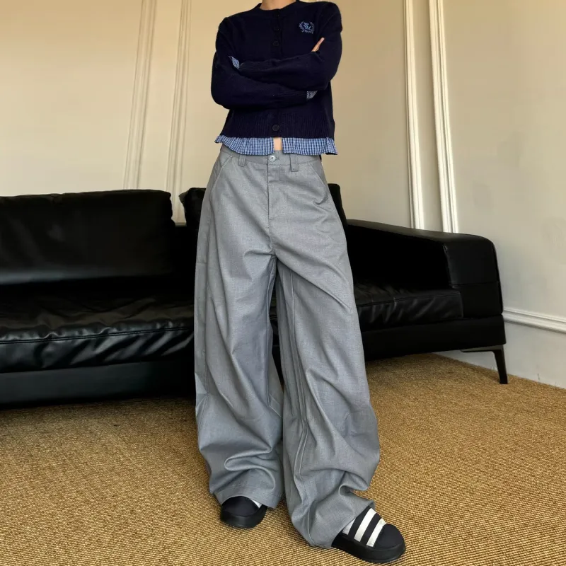T IRA Suit Trousers Unisex Gray-2