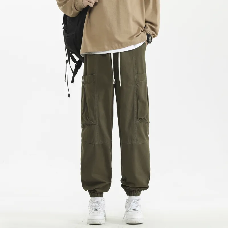 T IRA Cargo Pants Unisex Orange Red-15
