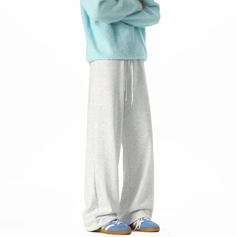T-IRA Casual Pants Unisex White Heather Gray-3