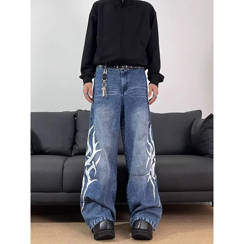 T IRA Jeans Unisex Vintage Blue Summer-3