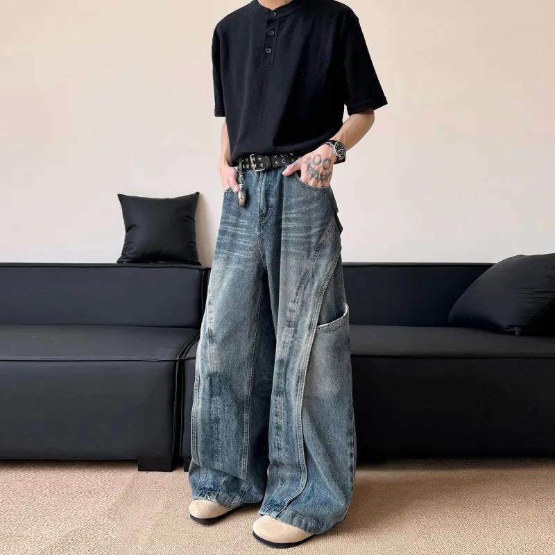 T-IRA Jeans Unisex Vintage Blue-2